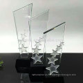 Trofeo de cristal de encargo del premio de la mejor calidad de la venta caliente